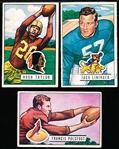 1951 Bowman Fb- 3 Cards