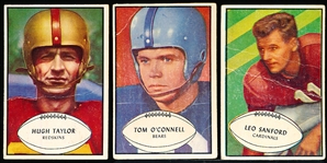 1953 Bowman Fb- 3 Cards