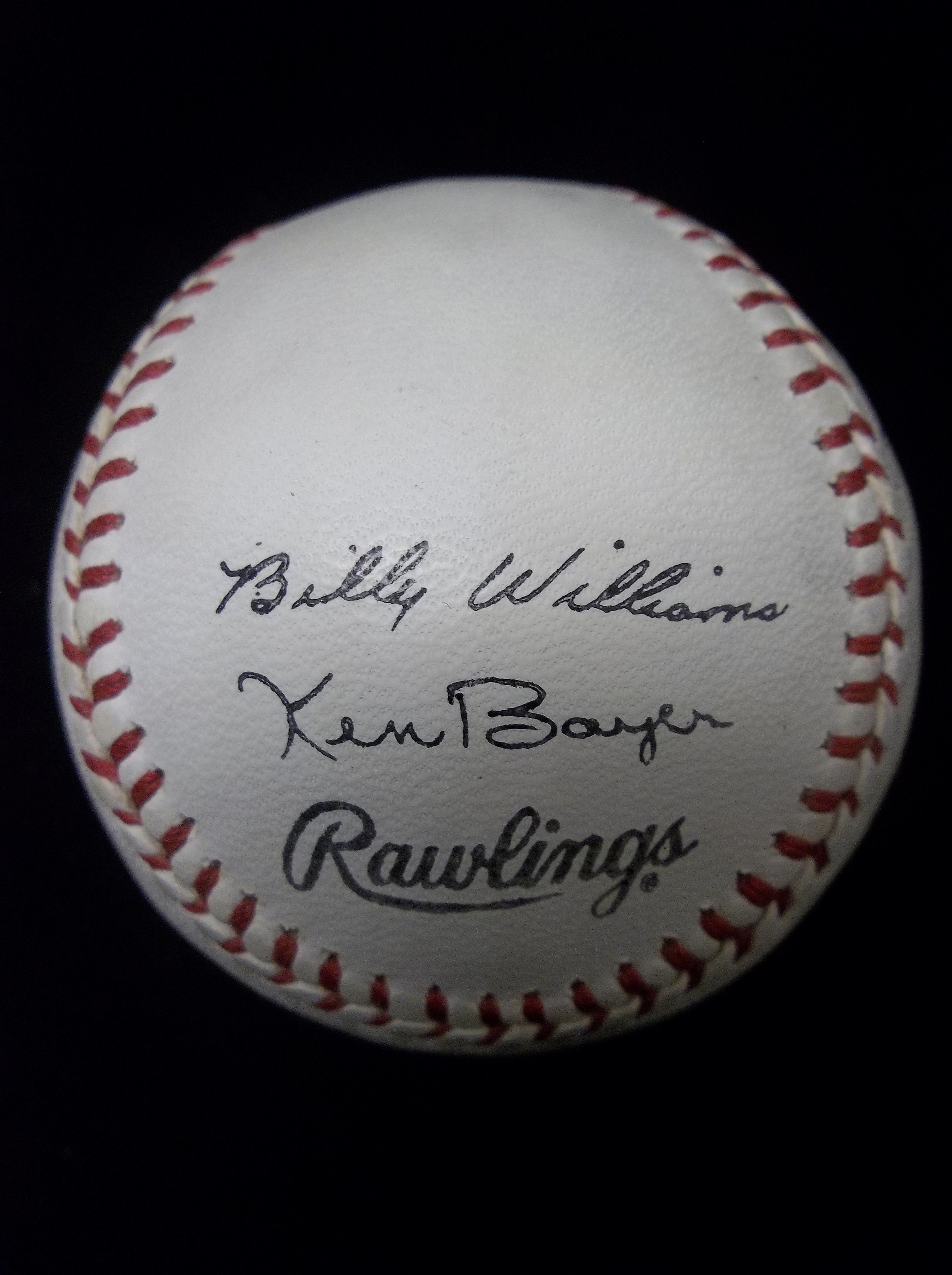 Team Signed Bridgeport Bluefish Logo Ball Rawlings Baseball With 6  Autographs 