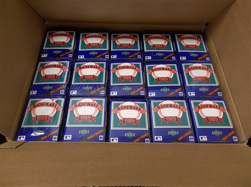 1989 Upper Deck Baseball Factory Sealed “High # Series” Sets- 30 Sets