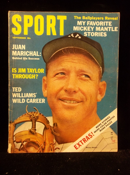 September 1964 Sport Magazine- Mickey Mantle Cover