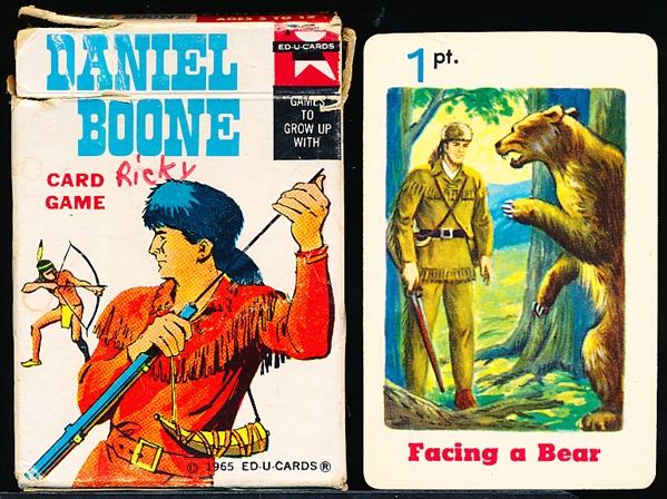 1965 Ed-U-Cards “Daniel Boone” Card Game Complete Set of 36 in Original Box