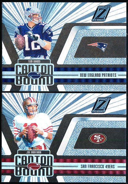 2005 Zenith Football- “Canton Bound Silver” Inserts- 10 Diff.