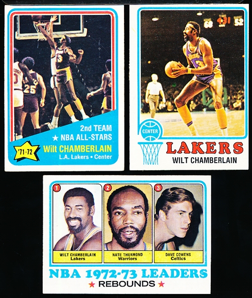 Wilt Chamberlain Lot- 10 Cards