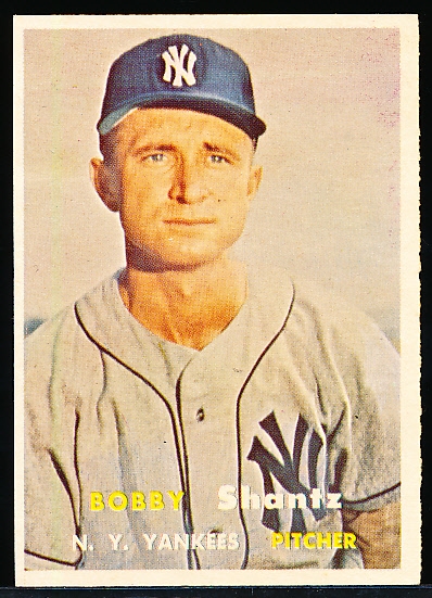 1957 Topps Bb- #272 Bobby Shantz, Yankees