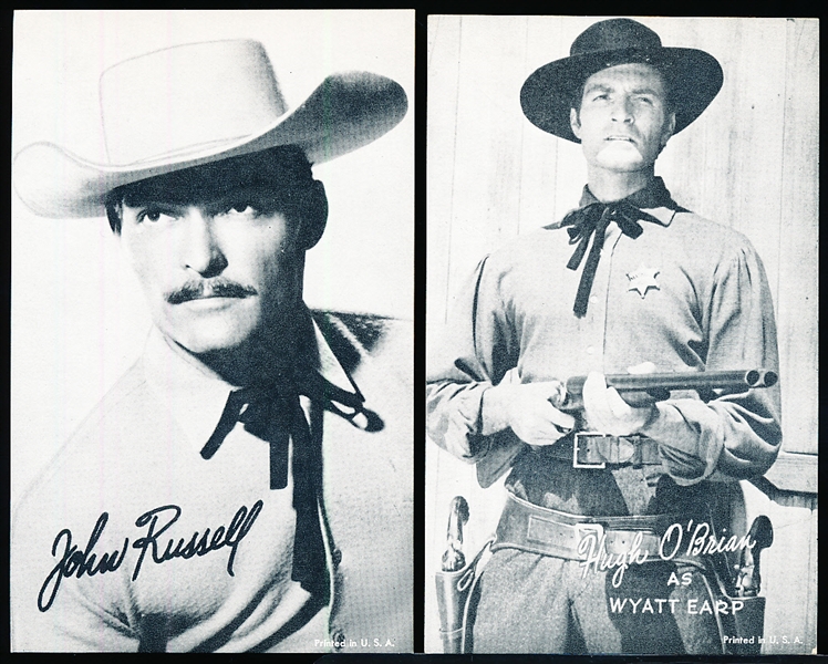 1958 Exhibit “TV Westerns”- 8 Diff. Cards