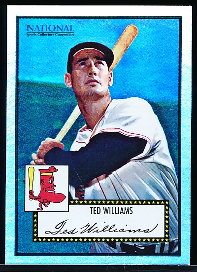 2007 Topps National Convention Promos- Cards That Never Were- Ted Williams, Red Sox ’52 Topps #409