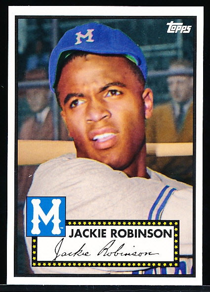 2012 Topps National Convention Retro Bb- #411 Jackie Robinson, Montreal Royals- 1952 Topps style card
