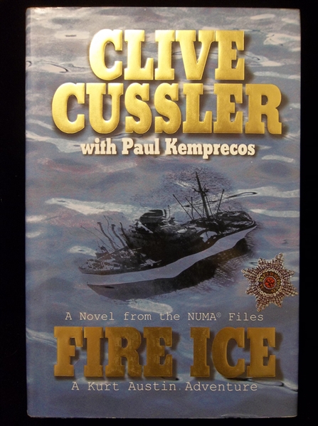 2002 Fire Ice by Clive Cussler- Signed by Cussler