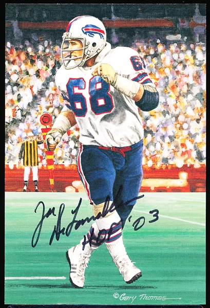 2003 Goal Line Art Ftbl. #219 Joe DeLamielleure, Bills- Autographed