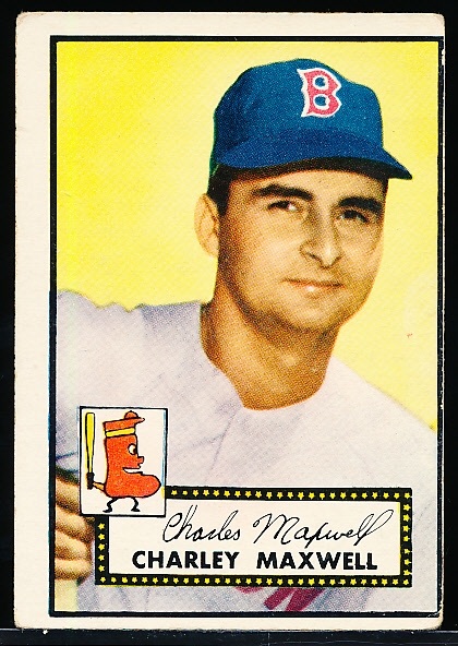 1952 Topps Baseball- #180 Charlie Maxwell, Red Sox- Rookie! 