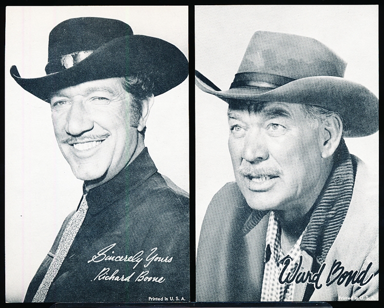 1958 Exhibit “TV Westerns”- 9 Diff. Cards