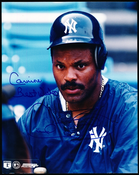 Cecil Fielder Autographed New York Yankees MLB Color 8” x 10” Photo