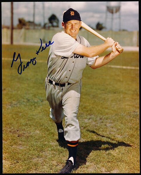 George Kell Autographed Detroit Tigers MLB Color 8” x 10” Photo