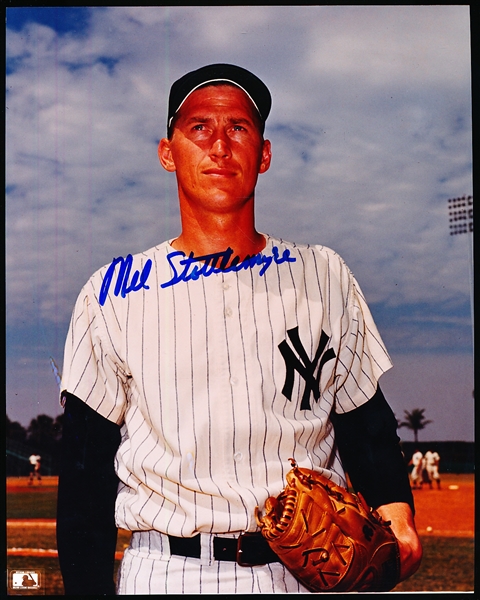 Mel Stottlemyre, Sr. Autographed New York Yankees MLB Color 8” x 10” Photo