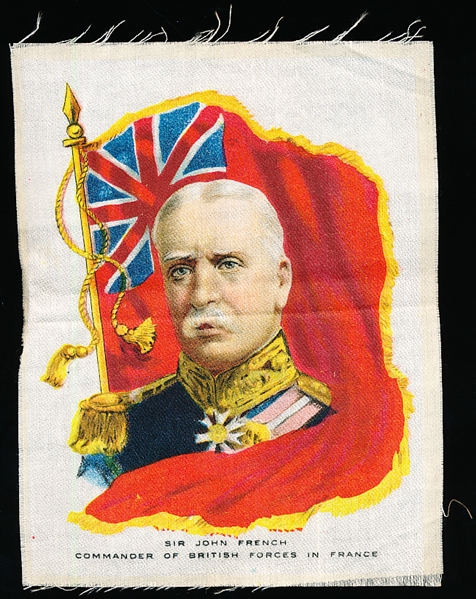 1910’s 3-7/8” x 5” Military Silks- Sir John French, Commander of British Forces in France