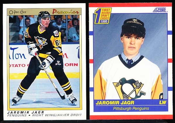 1990-91 Jaromir Jagr Rookie Cards- 6 Asst.