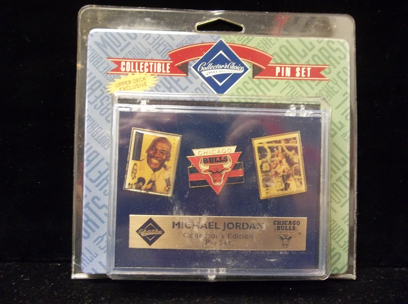 1994 Upper Deck Authenticated Michael Jordan Collector’s Ed. Pin Set of 3