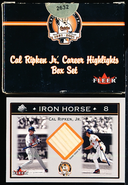 2001 Fleer Cal Ripken, Jr. Career Highlights- 1 Opened Box Set of 61 Cards