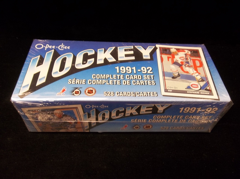 1991-92 O-Pee-Chee Hockey- 1 Unopened Factory Sealed Set of 528 Cards