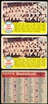 1958 T Bb- #19 Giants Team- 4 Cards