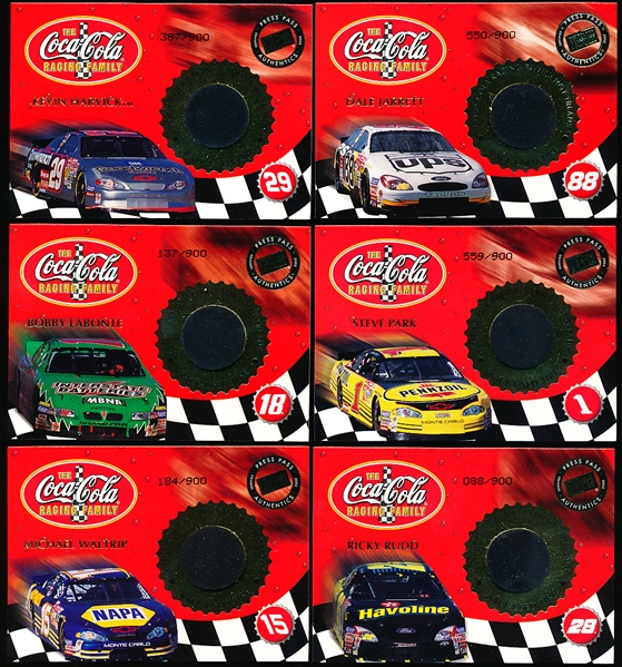 2002 Press Pass NASCAR Racing “Coca-Cola Racing Family Hot Treads”- 11 Asst., 7 Diff.