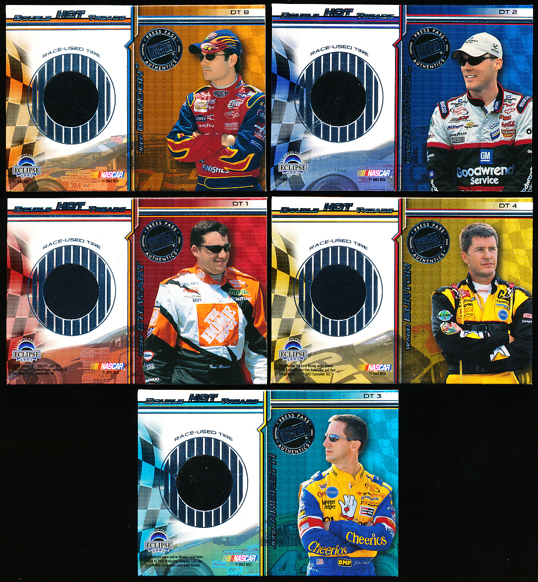 Lot Detail - 2003 Press Pass Eclipse NASCAR Racing “Double Hot Treads ...