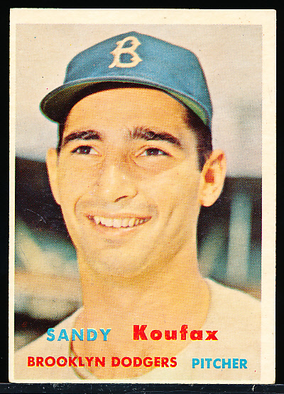 Lot Detail - 1957 Topps Bb- #302 Sandy Koufax, Dodgers- SP!