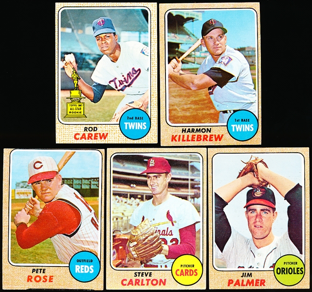 1968 Topps Bb- 5 Cards