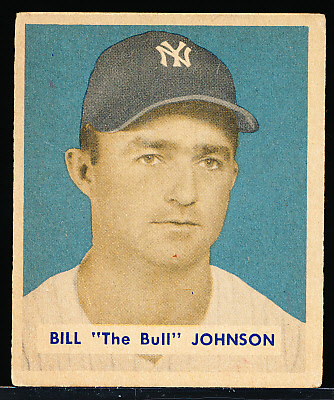 Lot Detail - 1949 Bowman Bb- #129 Bill “The Bull” Johnson, Yankees