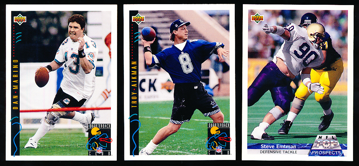 Lot Detail - 1992 Upper Deck Ftbl. “Gold”- 1 Complete Set of 50 Cards