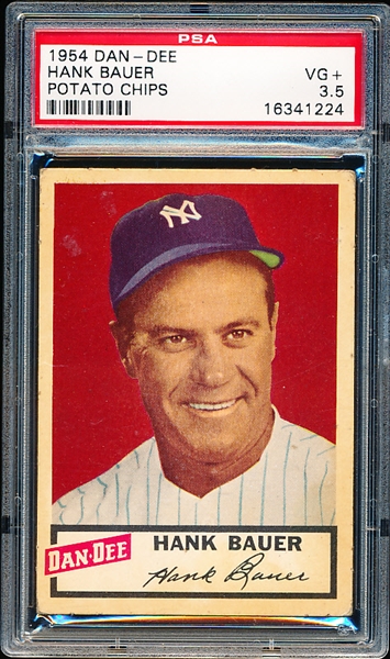 1954 Dan-Dee Baseball- Hank Bauer, Yankees- PSA VG+ 3.5