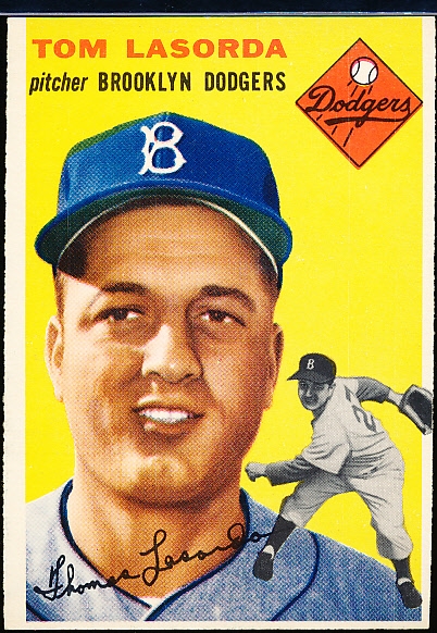 1954 Topps Baseball- #132 Tom LaSorda RC