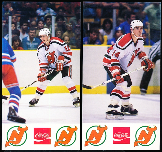 1983-84 New Jersey Devils NHL Team Issued Postcards- 1 Complete Set of 25 Cards