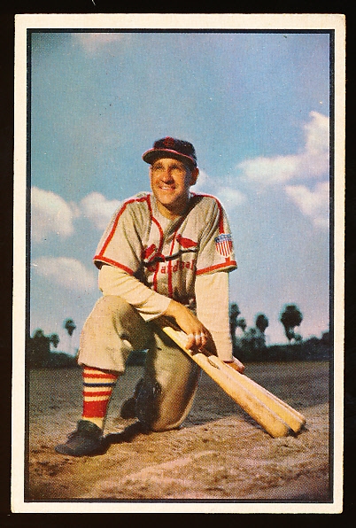 1953 Bowman Bb Color- #81 Enos Slaughter, Cards