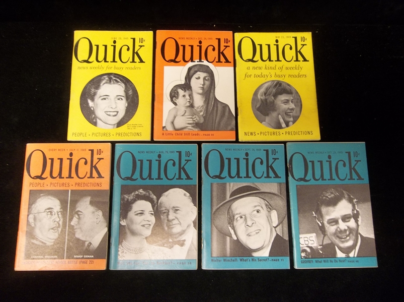 1949 Quick Magazine- 7 Diff.