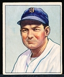 1950 Bowman Baseball- #8 George Kell, Tigers- Low Series Hall of Famer! 