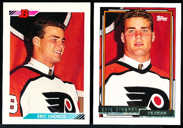 1992-93 Eric Lindros Hockey- 7 Asst. Cards