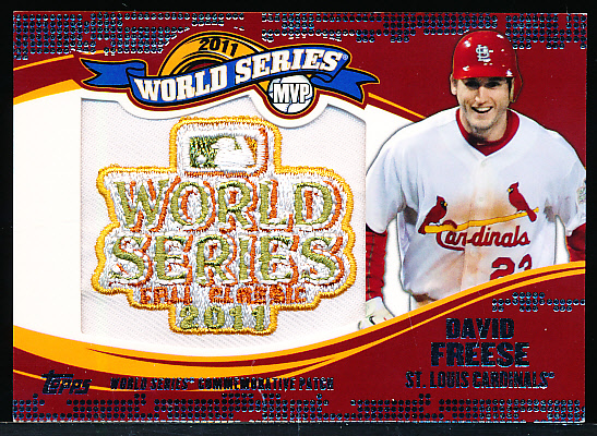 Lot - ST. LOUIS CARDINALS WORLD SERIES MVP DAVID FREESE