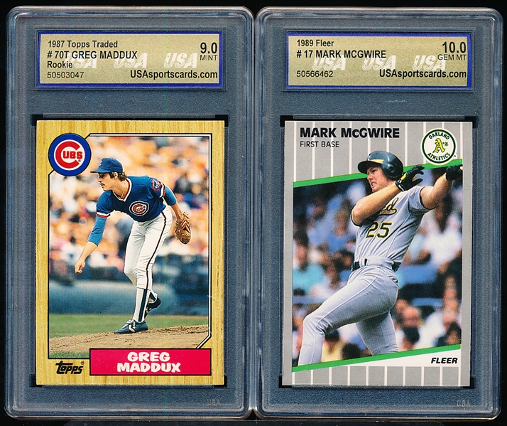 Seven Diff. USA Graded Baseball Cards- USA is Ultimate Sportscard Authority