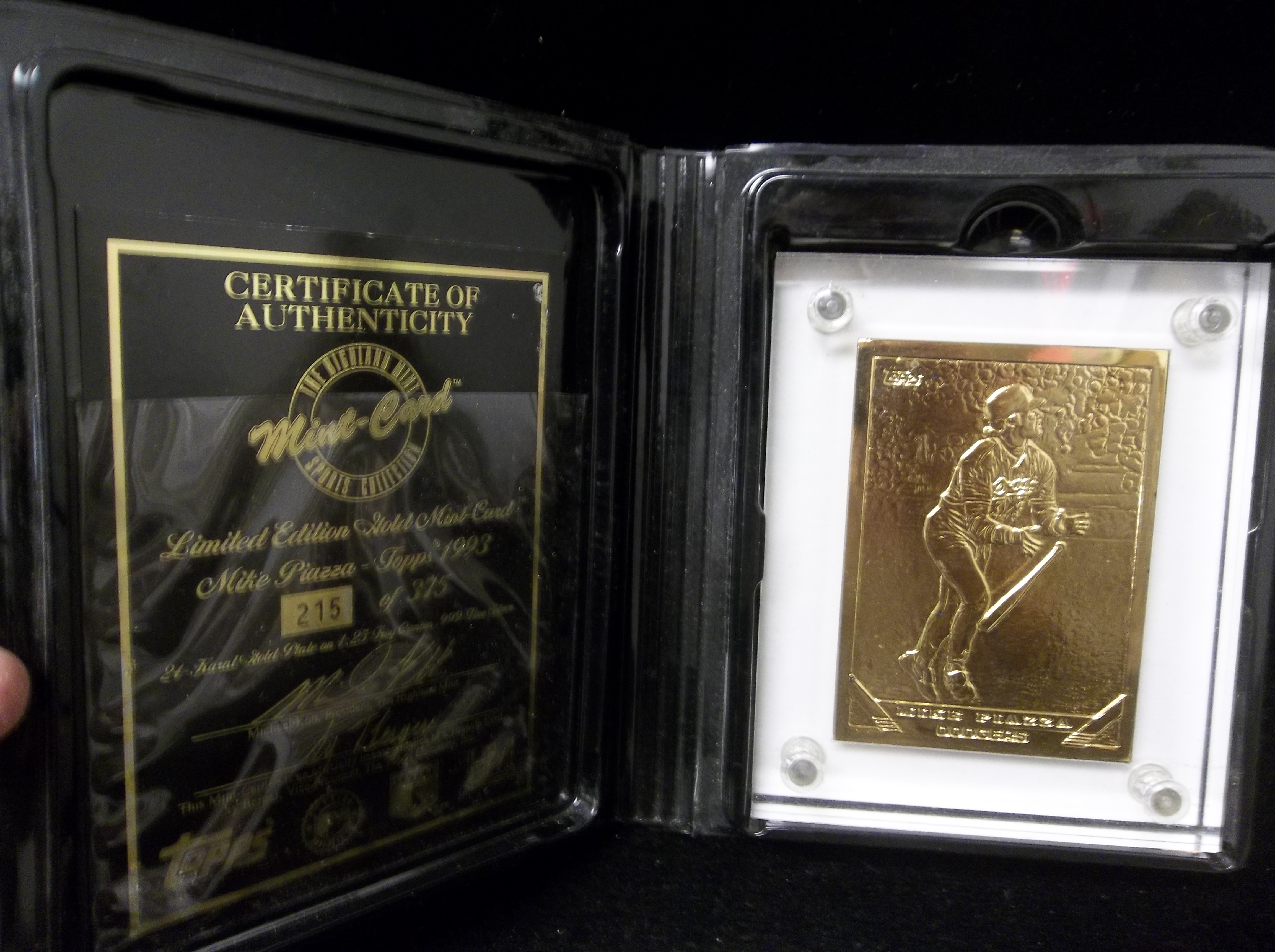 Lot Detail - 1993 Highland Mint- ‘93 Topps 24Kt. Gold Plate on 1.25 ...