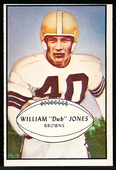 1953 Bowman Football- #46 Dub Jones, Browns