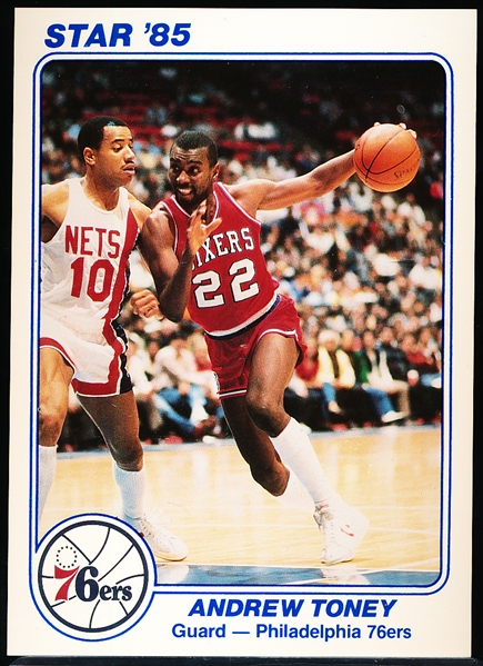 1985 Star Bskbl. “Philadelphia 76ers 5” x 7”- 45 Asst. Cards