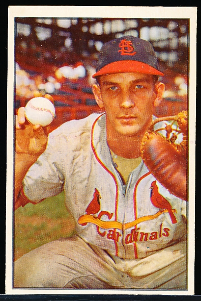 1953 Bowman Bb Color- #53 Del Rice, Cardinals