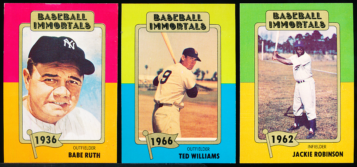 Lot Detail - 1980 “Baseball Immortals” Complete #1 through #173 Set ...