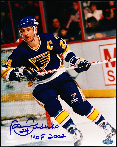 Bernie Federko Autographed St. Louis Blues Color 8” x 10” Photo- Mounted Memories Certified