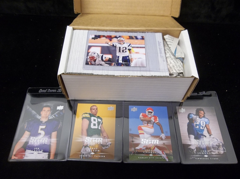 2008 Upper Deck Football Complete #1 Through #300 Set with Rookies