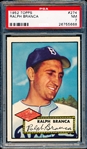1952 Topps Baseball- #274 Ralph Branca, Dodgers- PSA NM 7 