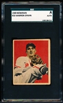 1949 Bowman Bb- #33 Warren Spahn, Braves- SGC A (Auth)