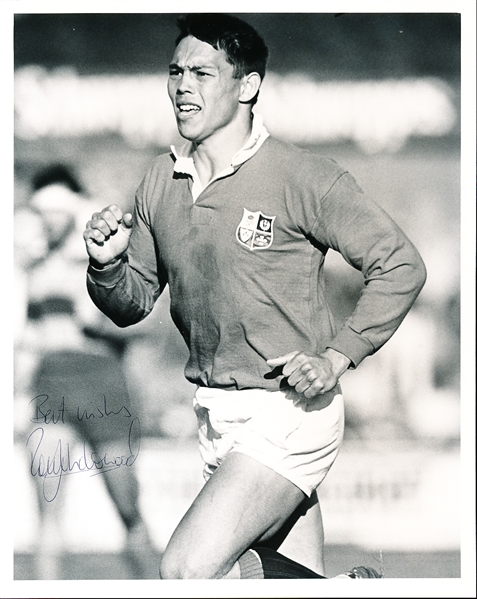 Rory Underwood Autographed Rugby 8” x 10” B/W Photo- SGC Certified